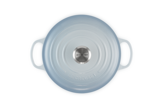 Le Creuset Cast Iron Signature Round Casserole 24cm Coastal BlueCoastal Blue image number 4